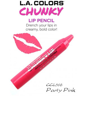 [LAC76596] L.A. Colors Chunky Lip Pencil #CCL596 Party Pink