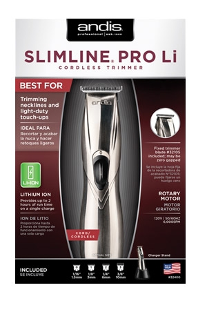 [AND32400] Andis Slimline Pro Li Trimmer_Silver #32400