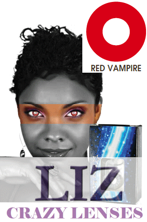 [LIZ93557] LIZ Color Crazy Contact Lenses #Red Vampire