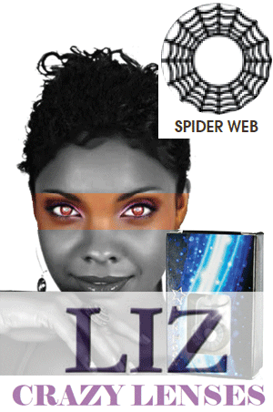 [LIZ93554] LIZ Color Crazy Contact Lenses #Spider Wed