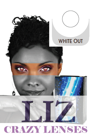 [LIZ93550] LIZ Color Crazy Contact Lenses #White Out