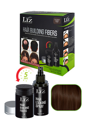 [LIZ62381] LIZ Profl. Hair Building Fibers & Locking Spray[Black]#5