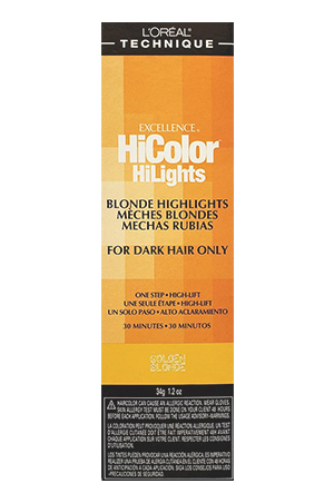 [LOR05121] LOREAL EXC HiCOLOR HILIGHTS GOLDEN BLONDE 1.2oz(72/CS)#3