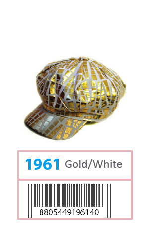 [MG19614] Leopard Hat #1961 Gold/White