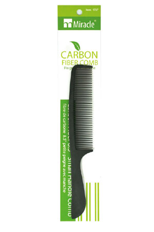 [LIZ91737] Liz Carbon Fiber 8.5" Small Handle Comb #1737 - pc