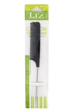 [LIZ91732] Liz Carbon Fiber 8.57" Pin Tail Comb #1732 - pc