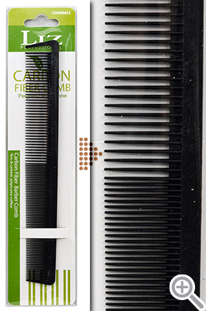 [LIZ99852] Liz Carbon Fiber Barber Comb #COM99852- pc