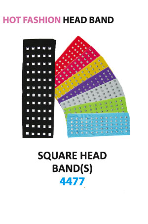 [MG94477] MGC Plain Head Band [Square] #4477 Asst -dz