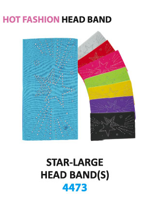 [MG94473] MGC Plain Head Band [Star/Large] #4473 Asst -dz