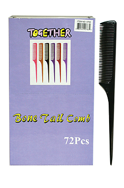[MG90782] MGC Together Pin Tail Comb 72pcs#0782 Black -box