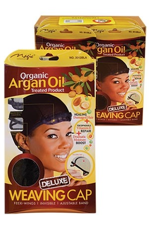 [MC13023] Magic  Argan Oil Weaving Cap- Deluxe#3012BLA-dz