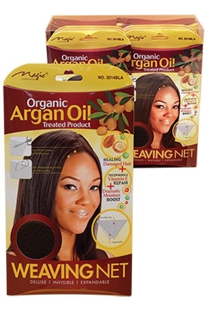 [MC13025] Magic  Argan Oil Weaving Net Cap  #3014BLA-dz