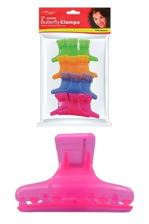 [MC03707] Magic Butterfly Clamps 2" - Assort #BU2AST -pk