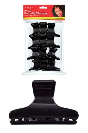 [MC03710] Magic Butterfly Clamps 2" - Black #BU2BLA - pk