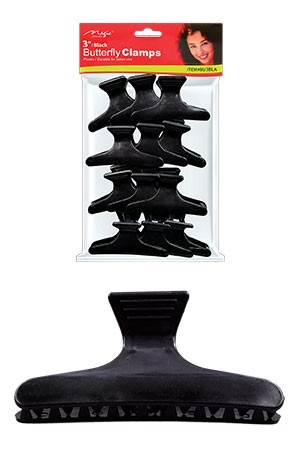 [MC03711] Magic Butterfly Clamps 3" - Black #BU3BLA - pk