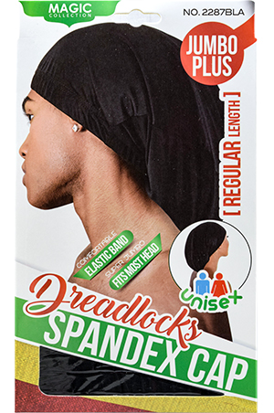[MC06253] Magic Dread Locks Spandex Cap-Reg#2287BLA-dz