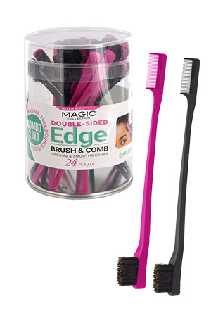 [MC24746] Magic Edges Brush 2-In-1 (24/jar)#EDGE01JAR -Jar