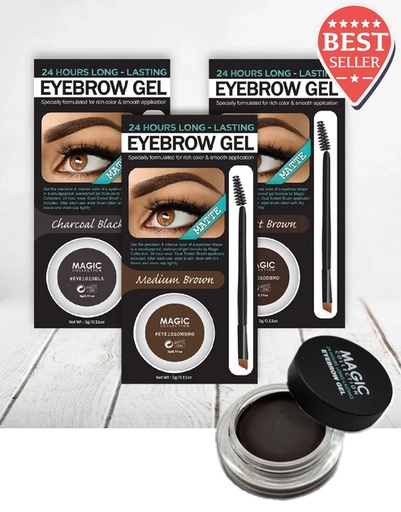 [MC24215] Magic Eyebrow Gel [Darkest Brown] #EYE1010DBRO -pc