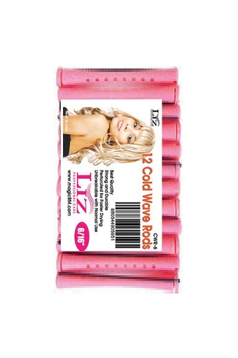 [MG90595] Magic Gold Cold Wave Rods [Long 6/16" Pink] #CWR-6 -dz