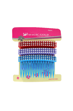 [MG92146] Magic Gold Comb Hair Pin (3pc/pk) #2146  Asst - dz