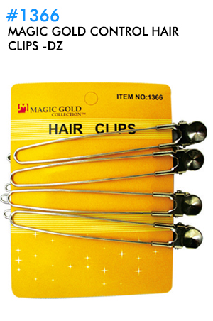 [MG91366] Magic Gold Control Hair Clips #1366 -dz