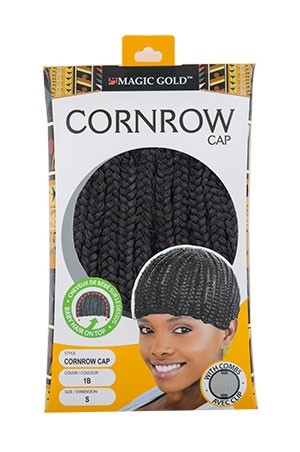 [MG97176] Magic Gold Cornrow Cap Color - Baby Hair #1B (S) - pc