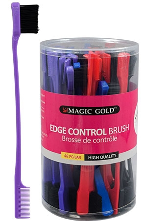 [MG97582] Magic Gold Edge Control 2-n-1 Brush #7582(48pc/jar) - jar