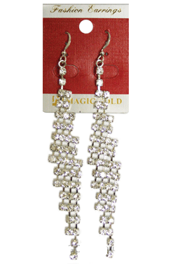 Magic Gold Fashion Rhinestone Earring #270268 -pc