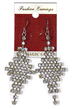 Magic Gold Fashion Rhinestone Earring #270272 -pc