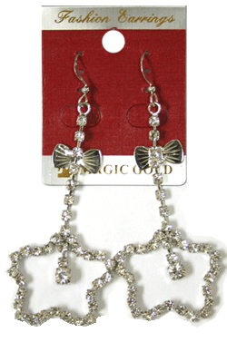 Magic Gold Fashion Rhinestone Earring #280003 -pc