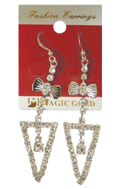Magic Gold Fashion Rhinestone Earring #280008 -pc