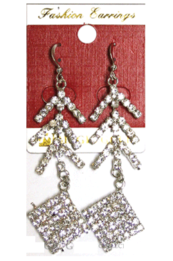 Magic Gold Fashion Rhinestone Earring #280022 -pc