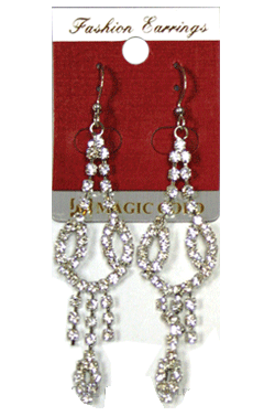 Magic Gold Fashion Rhinestone Earring #280045 -pc