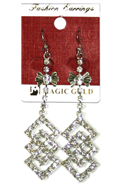 Magic Gold Fashion Rhinestone Earring #280081 -pc