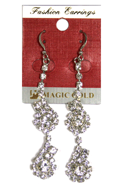 Magic Gold Fashion Rhinestone Earring #280087 -pc