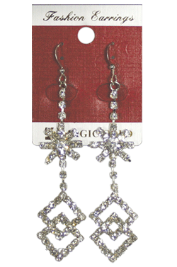 Magic Gold Fashion Rhinestone Earring #280098 -pc