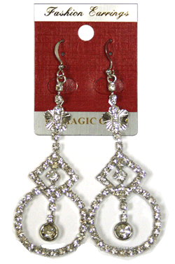 Magic Gold Fashion Rhinestone Earring #280099 -pc