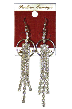 Magic Gold Fashion Rhinestone Earring #280113 -pc