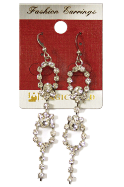 Magic Gold Fashion Rhinestone Earring #280142 -pc