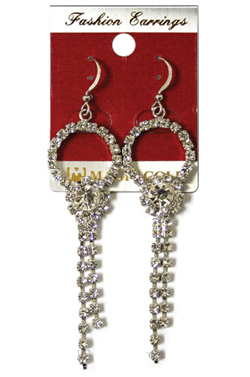 Magic Gold Fashion Rhinestone Earring #280188 -pc