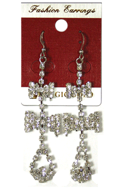 Magic Gold Fashion Rhinestone Earring #280191 -pc