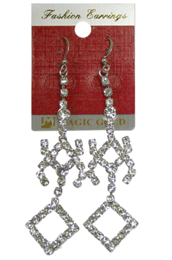 Magic Gold Fashion Rhinestone Earring #280247 -pc