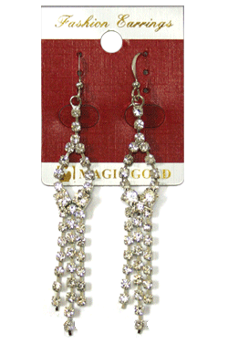Magic Gold Fashion Rhinestone Earring #280264 -pc