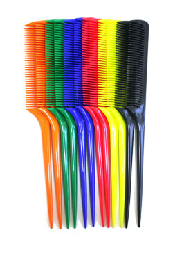 [MG92075] Magic Gold Flexible Bone Tail Comb #2075 Black-dz