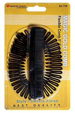 [MG07739] Magic Gold Flexible Comb w/ 5" Comb #7739 -dz
