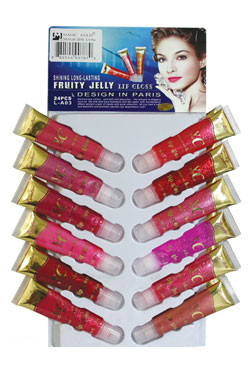 [MG93598] Magic Gold Fruit Lip Gloss #L-A03(2dz/Display)