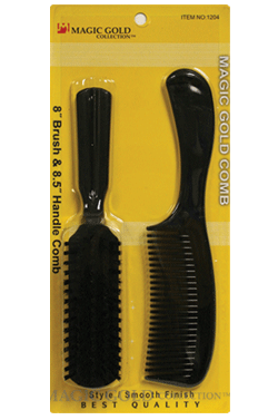 [MG91204] Magic Gold Handle Comb & Brush #1204-dz