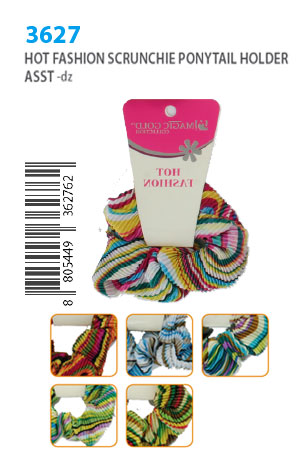 [MG36276] Magic Gold Hot Fashion Scrunchie Ponytail Holder #3627 -dz