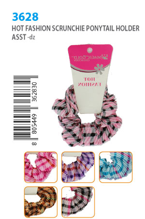 [MG36283] Magic Gold Hot Fashion Scrunchie Ponytail Holder #3628 -dz