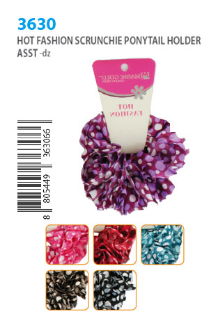 [MG36306] Magic Gold Hot Fashion Scrunchie Ponytail Holder #3630 -dz